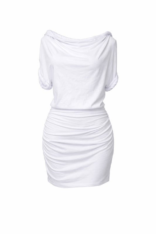 VESTIDO AURA DRAPED MINI