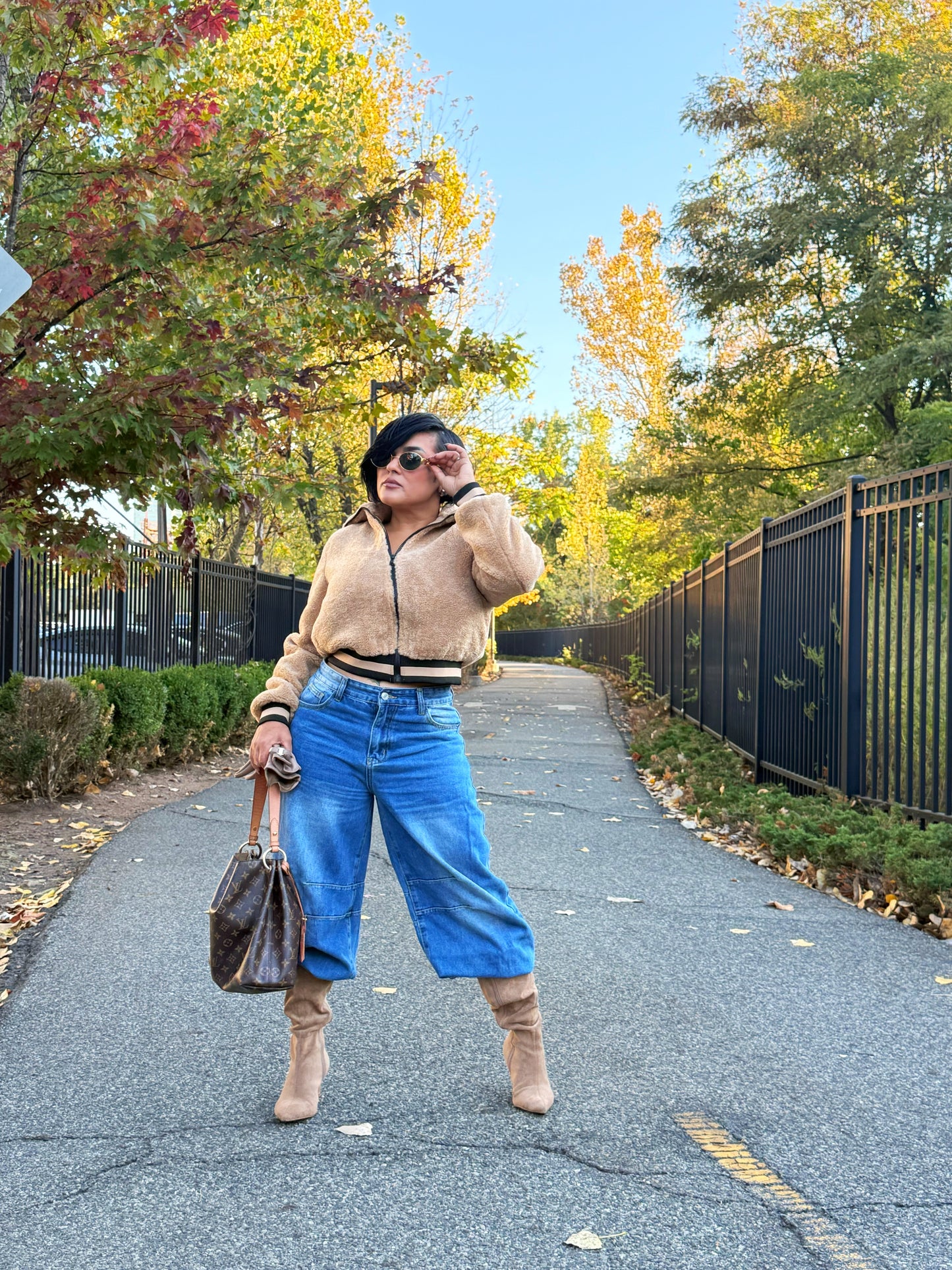 THE COZY TEDDY BOMBER COAT