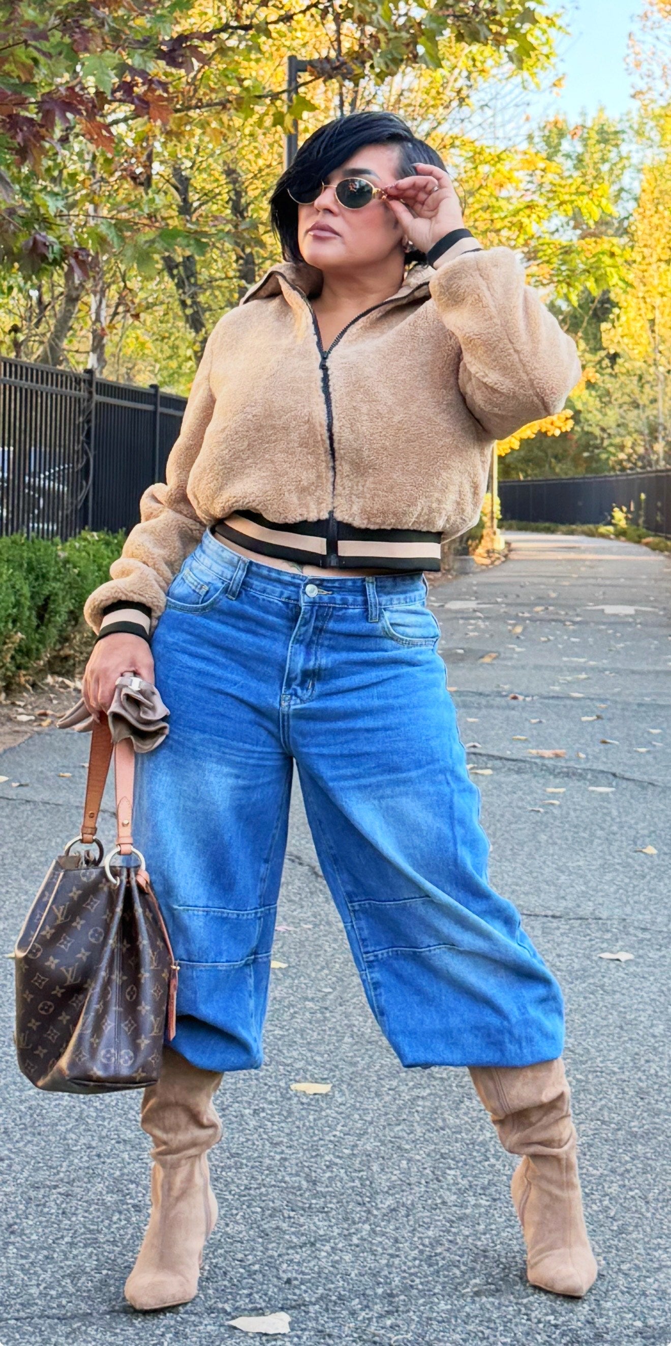 THE COZY TEDDY BOMBER COAT