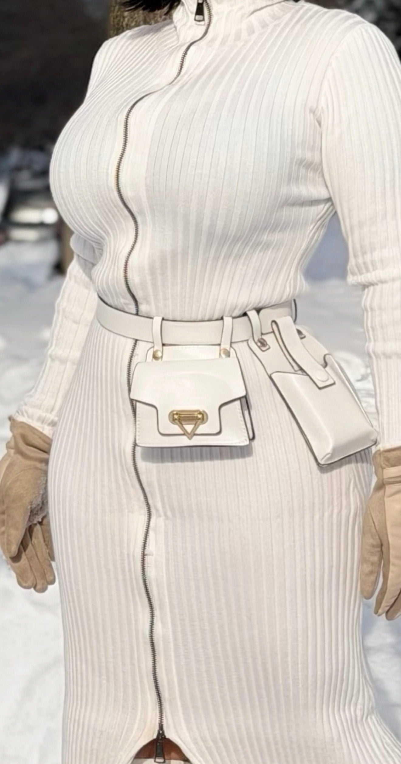 VESTIDO  POLAR CON BELT BAG