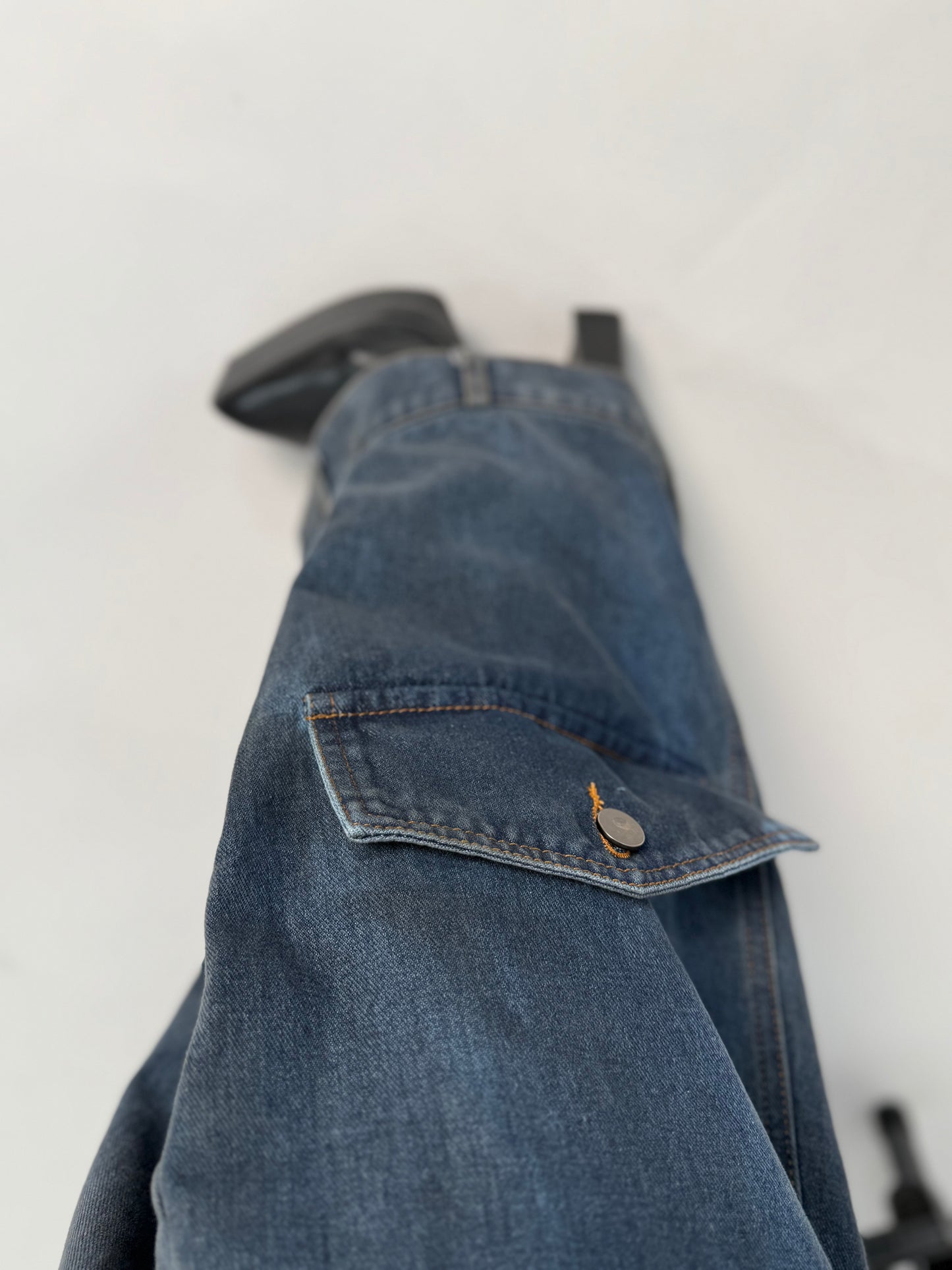 pantalon cargo wide leg